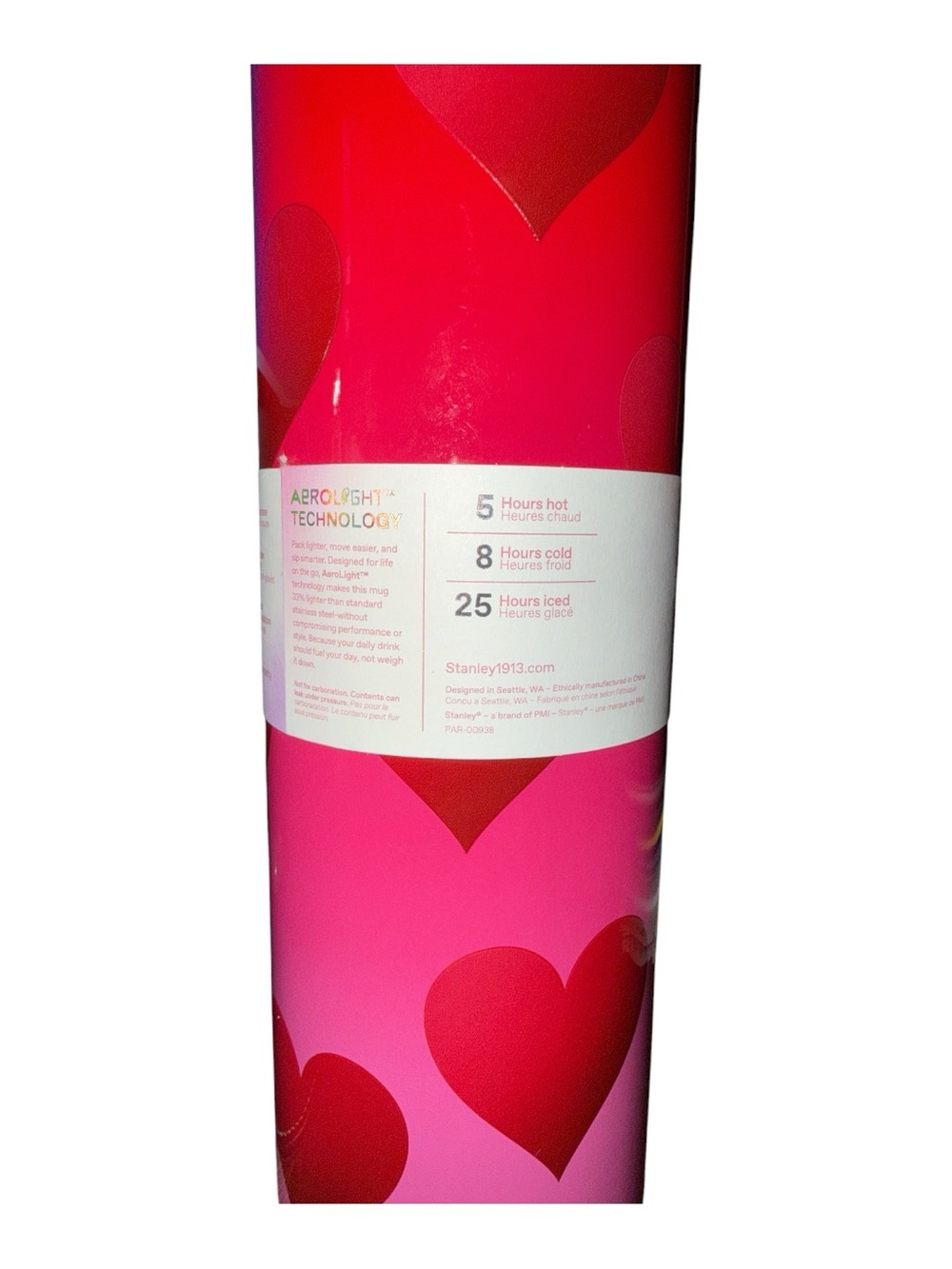Stanley Rouge Heart Gradient Flip Top Mug - Picture 2 of 4